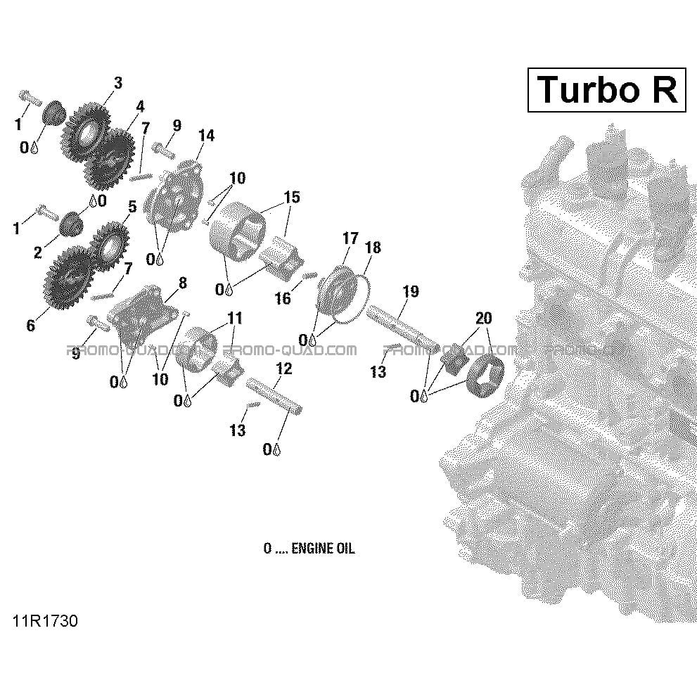 Pompe À Huile  Can-am  2017 Toutes les cylindrées  Original parts OEMPompe À Huile  Can-am  2017 Toutes les cylindrées  Original parts OEM