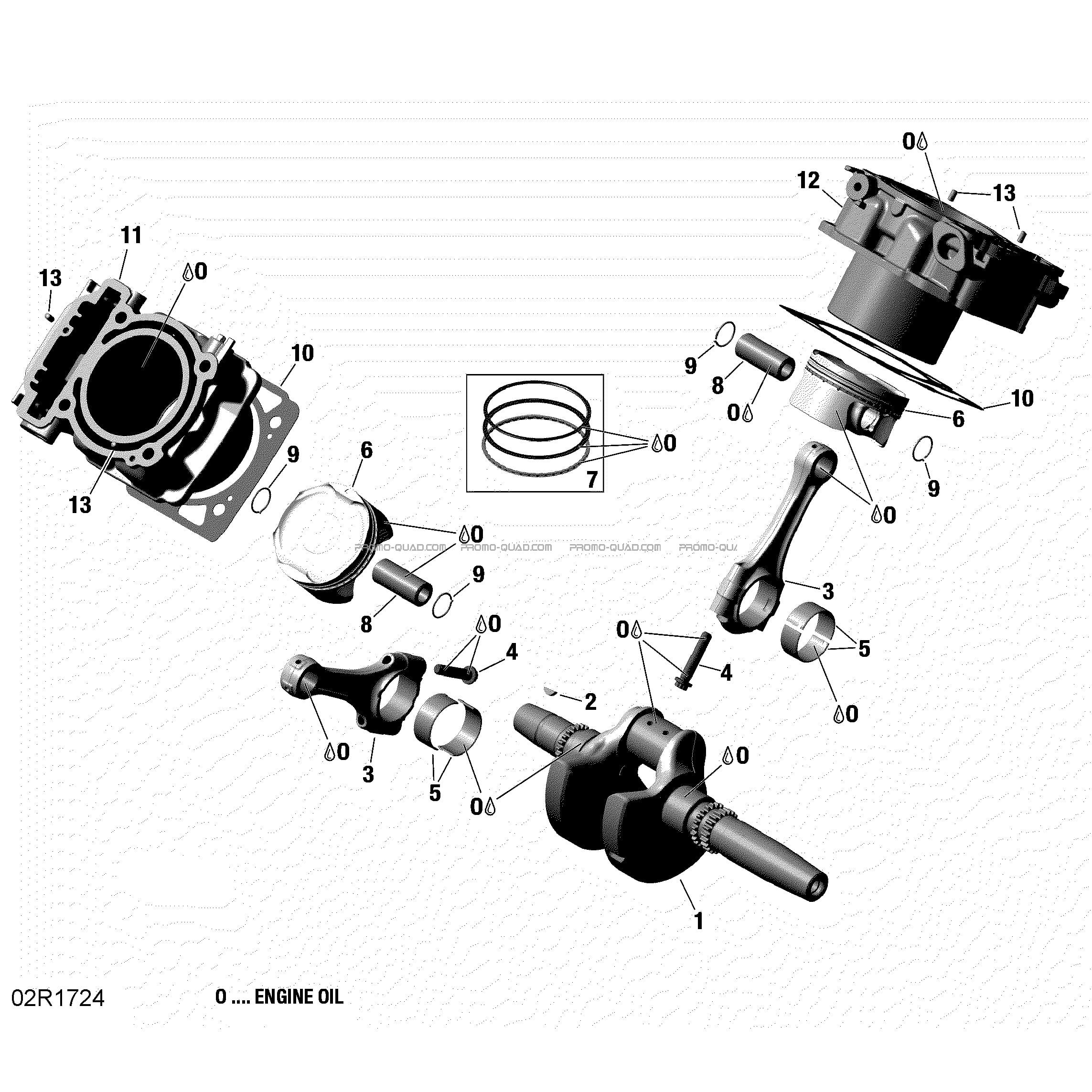 Vilebrequin  Can-am  2017 Toutes les cylindrées  pièces OEMVilebrequin  Can-am  2017 Toutes les cylindrées  pièces OEM