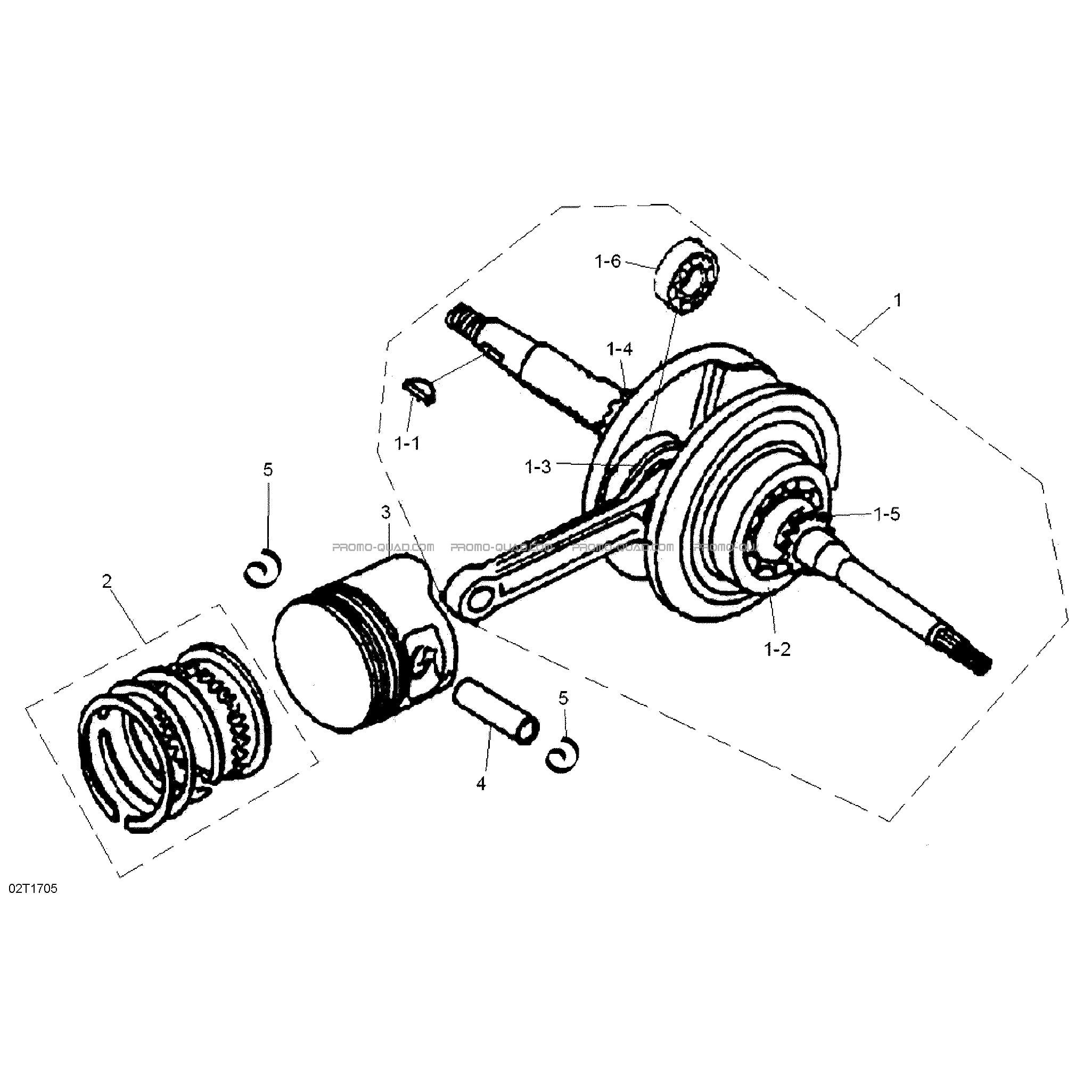 Vilebrequin et Pistons  Can-am  2018 Toutes les cylindrées  pièces OEMVilebrequin et Pistons  Can-am  2018 Toutes les cylindrées  pièces OEM