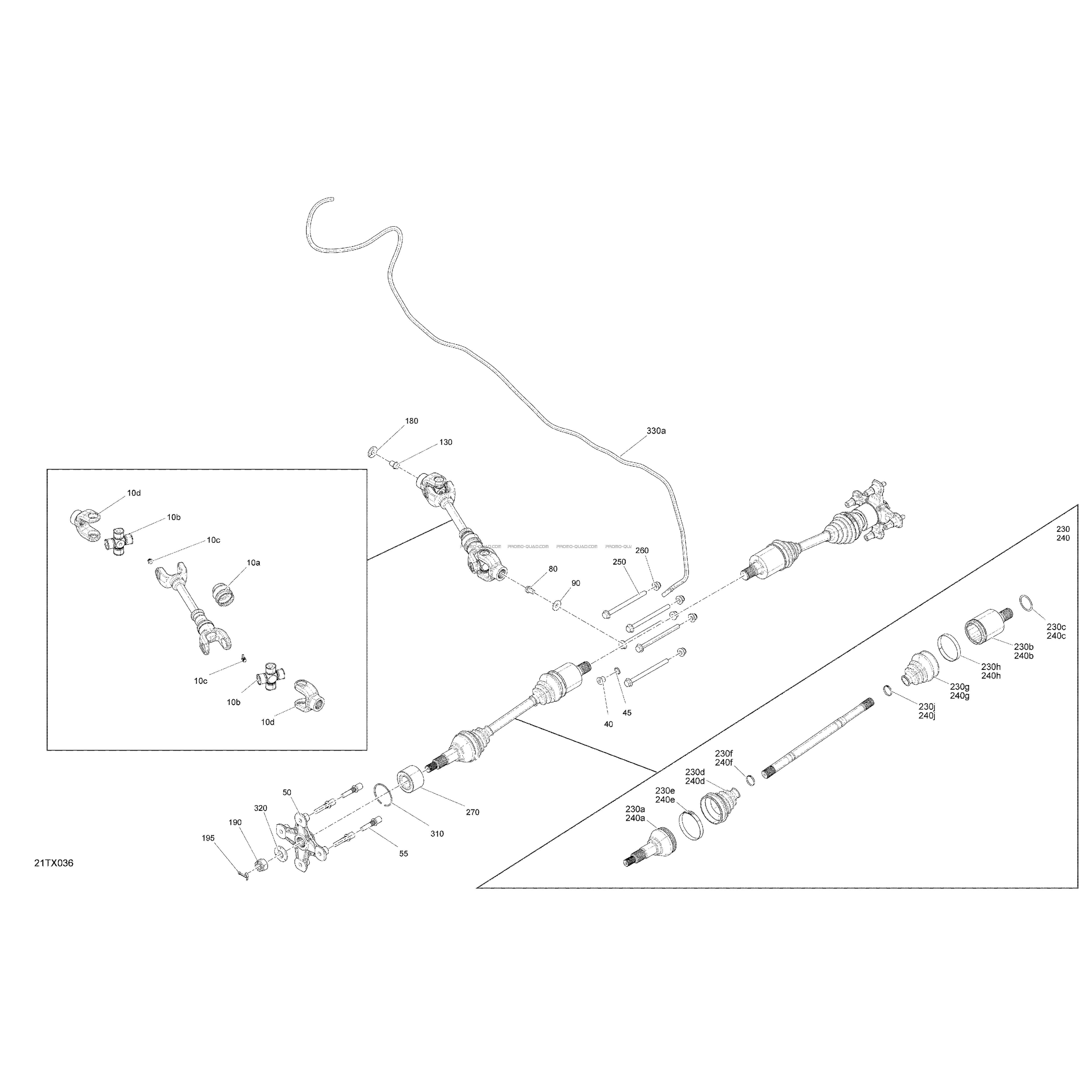 Entraînement - Section Arrière - STD - DPS - PRO  Can-am  2018 Toutes les cylindrées  Original parts OEMEntraînement - Section Arrière - STD - DPS - PRO  Can-am  2018 Toutes les cylindrées  Original parts OEM