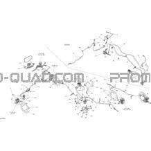 Freins Outlander 450 - 570 pour Can-am Toutes les cylindrées 2018 Outlander 450 EFI T3 Old EU Regulation