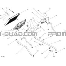 Refroidissement Outlander 450 EFI - 570 EFI- Sauf XMR pour Can-am Toutes les cylindrées 2018 Outlander 570 EFI