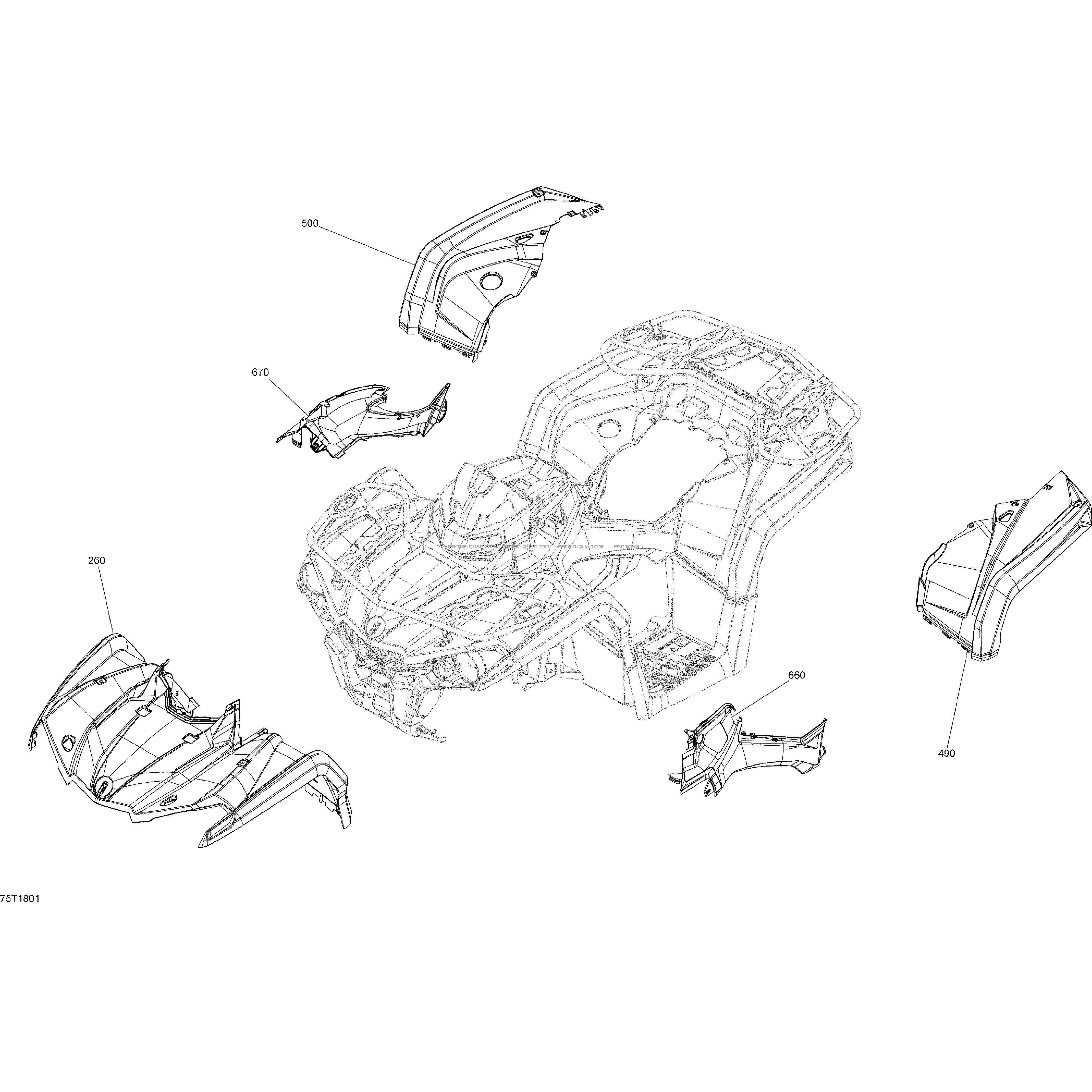 Ensemble Aile Et Panneau Central G2L - Vert Escadron  Can-am  2018 Toutes les cylindrées  pièces OEMEnsemble Aile Et Panneau Central G2L - Vert Escadron  Can-am  2018 Toutes les cylindrées  pièces OEM