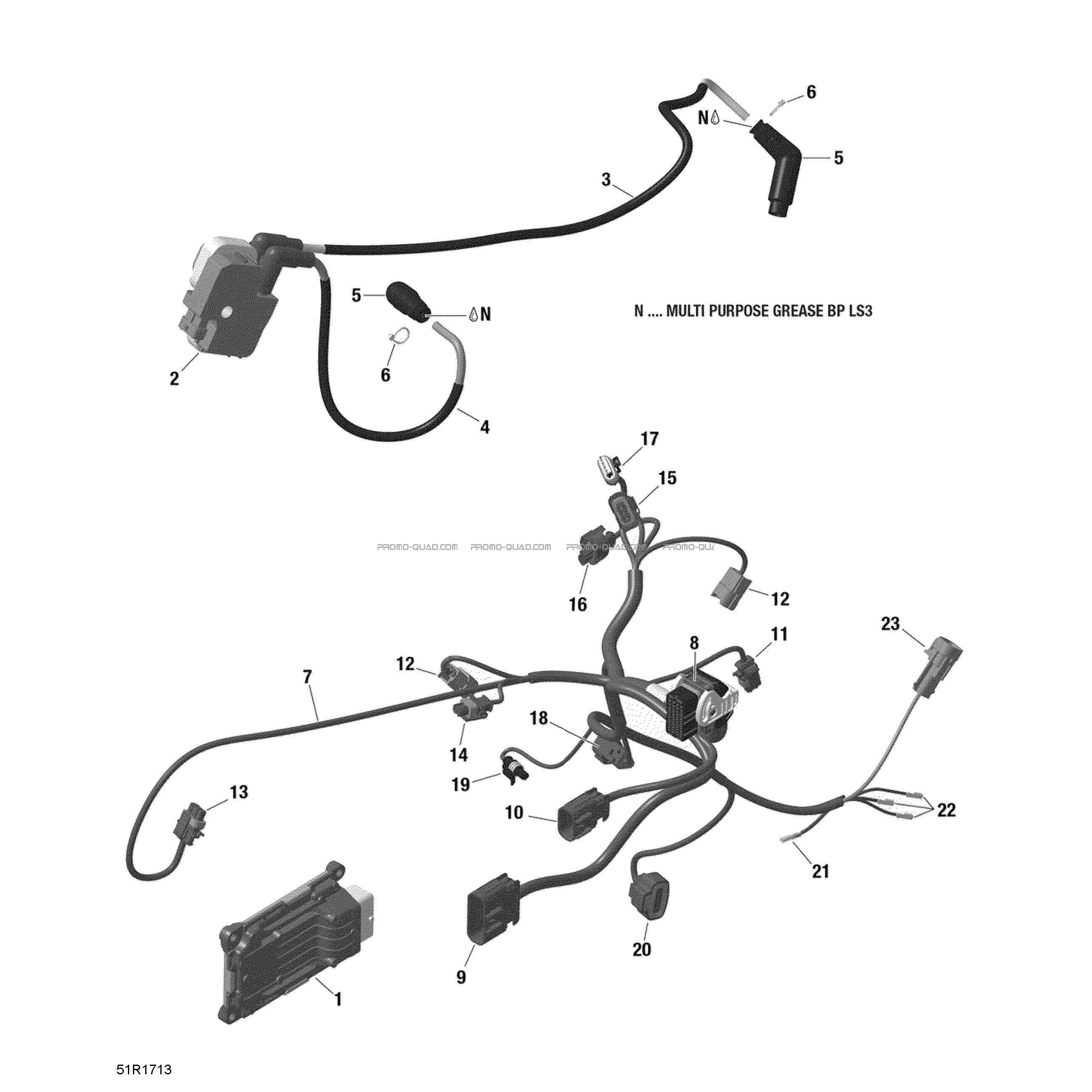 Câblage Moteur et Module Électronique - 1000R EFI (Outlander Sauf Ensemble XMR)  Can-am  2018 Toutes les cylindrées  pièces OEMCâblage Moteur et Module Électronique - 1000R EFI (Outlander Sauf Ensemble XMR)  Can-am  2018 Toutes les cylindrées  pièces OEM