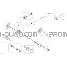 Front Drive  - Common Parts - 570 pour Can-am Toutes les cylindrées 2018 Outlander MAX 570 EFI T3 including old EU Regulation - Build before Nov 2017