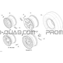 Wheels And Tires G2 Outlander - Package PRO pour Can-am Toutes les cylindrées 2018 Outlander MAX 570 EFI T3 including old EU Regulation - Build before Nov 2017