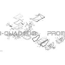 Boîte De Rangement Arrière G2 pour Can-am Toutes les cylindrées 2018 Outlander MAX 570 EFI T3 including old EU Regulation - Build before Nov 2017