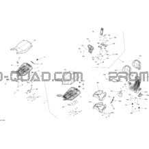 Siège G2 Outlander - Tous Les Modèles MAX Sauf Ensemble North pour Can-am Toutes les cylindrées 2018 Outlander MAX 570 EFI T3 including old EU Regulation - Build before Nov 2017