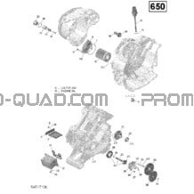 Lubrification du Moteur - 650 EFI (Ensemble PRO et North) pour Can-am Toutes les cylindrées 2018 Outlander MAX 650 EFI