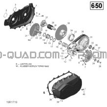 Transmission - 650 EFI pour Can-am Toutes les cylindrées 2018 Outlander MAX 650 EFI