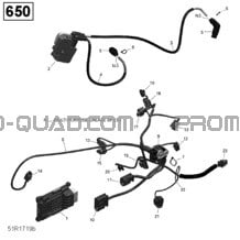 Engine Harness and Electronic Module - 650 EFI (Package North) pour Can-am Toutes les cylindrées 2018 Outlander MAX 650 EFI