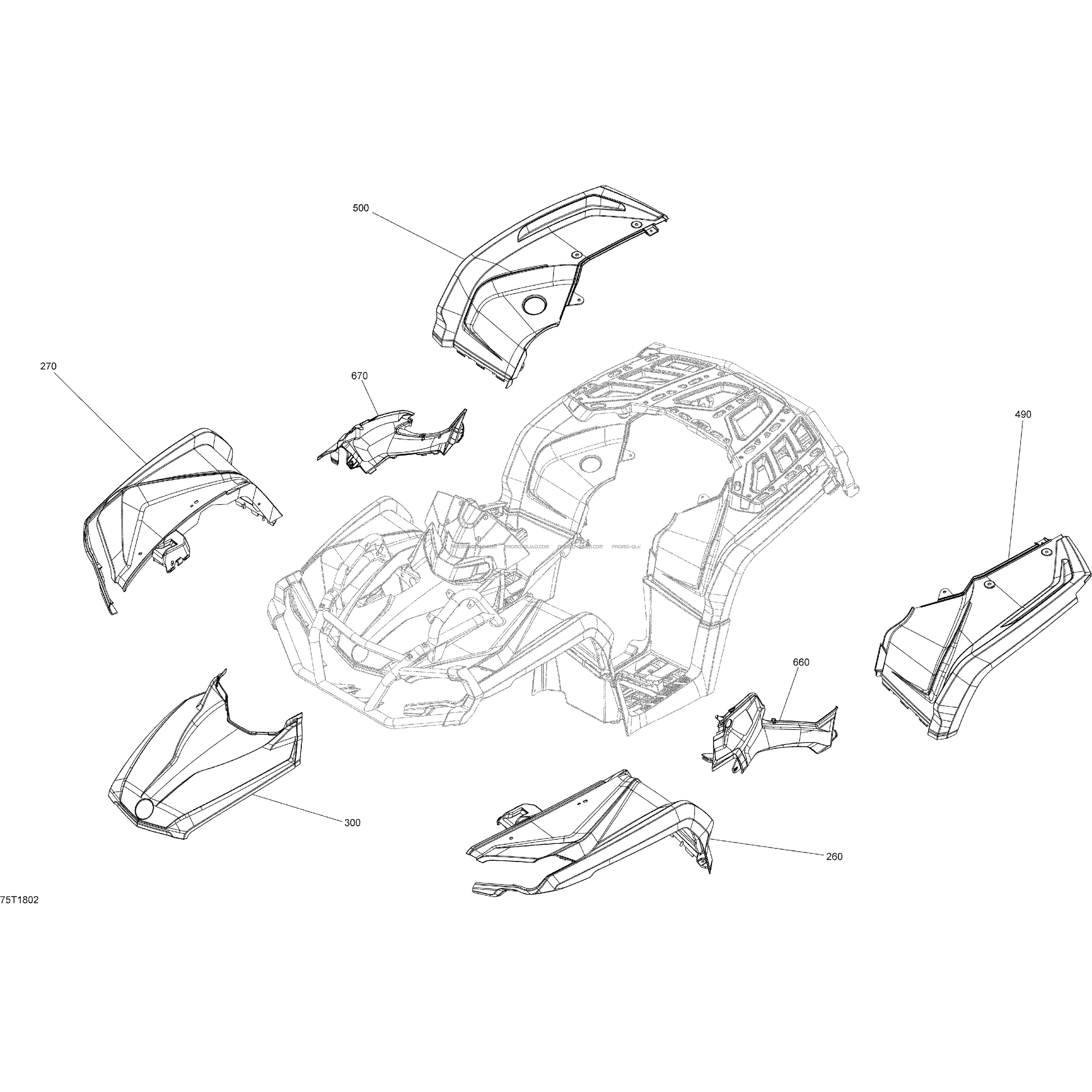 Ensemble Aile Et Panneau Central Vert Escadron  Can-am  2018 Toutes les cylindrées  pièces OEMEnsemble Aile Et Panneau Central Vert Escadron  Can-am  2018 Toutes les cylindrées  pièces OEM