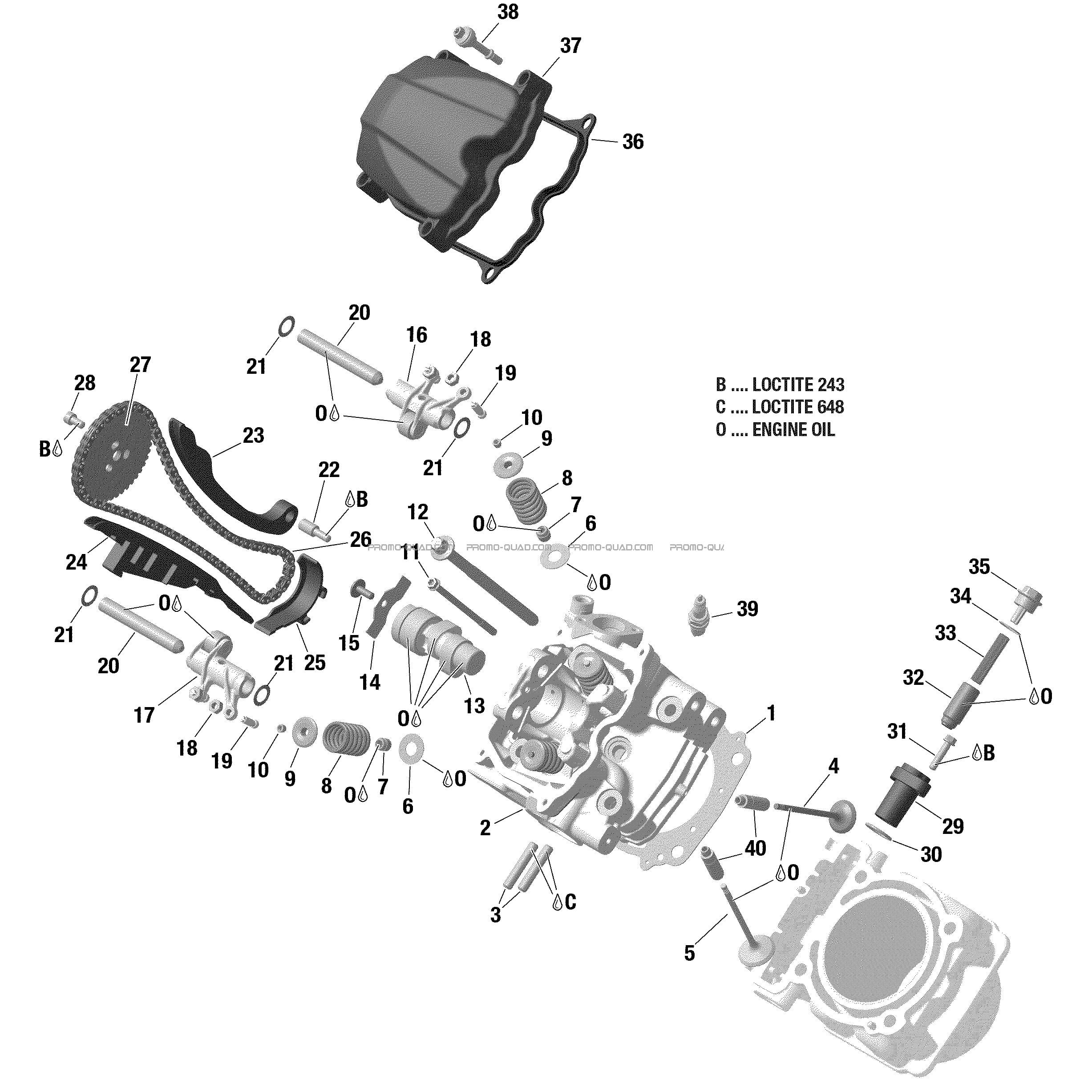 Culasse  Can-am  2018 Toutes les cylindrées  Original parts OEMCulasse  Can-am  2018 Toutes les cylindrées  Original parts OEM