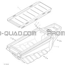 Chargement Drawer Box Kit pour Can-am Toutes les cylindrées 2018 Outlander 6X6 - 650 EFI