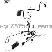 Câblage Moteur et Module Électronique - 650 EFI (6X6) pour Can-am Toutes les cylindrées 2018 Outlander 6X6 - 650 EFI