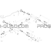 Entraînement - Section Arrière - PRO pour Can-am Toutes les cylindrées 2018 Outlander 6X6 - 1000 EFI