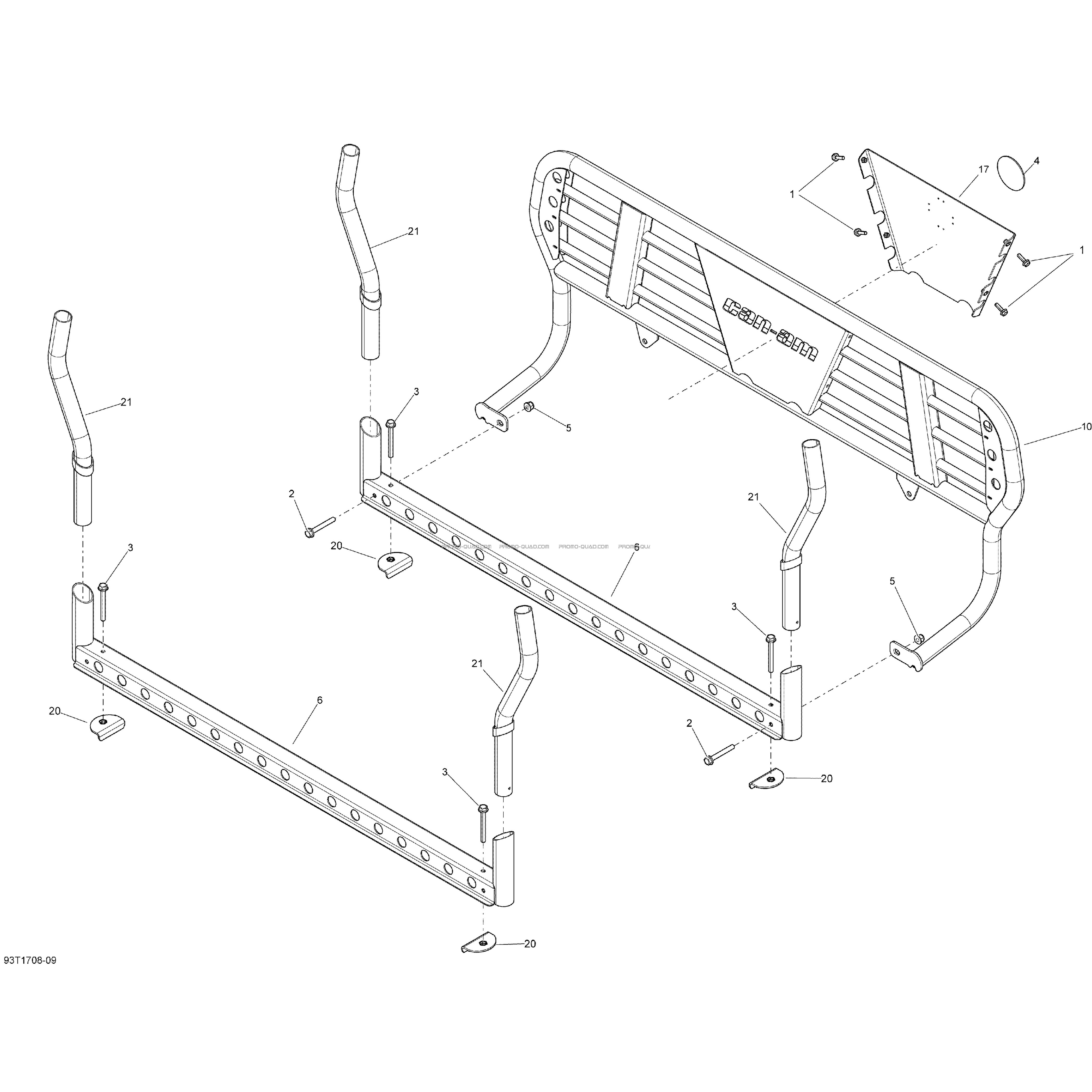 Foresterie Log Bar  Can-am  2018 Toutes les cylindrées  Original parts OEMForesterie Log Bar  Can-am  2018 Toutes les cylindrées  Original parts OEM