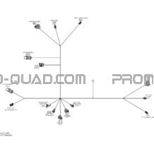 Câblage Électrique - Rear Harness pour Can-am Toutes les cylindrées 2018 Outlander 6X6 - 1000 EFI