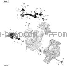 Refroidissement Moteur - 800R EFI pour Can-am Toutes les cylindrées 2018 Commander 800R EFI