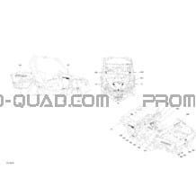 Décalques Commander Non MAX 800R - Ensemble DPS pour Can-am Toutes les cylindrées 2018 Commander 800R EFI