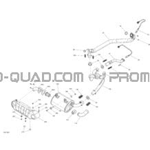Échappement Commander pour Can-am Toutes les cylindrées 2018 Commander 1000R EFI