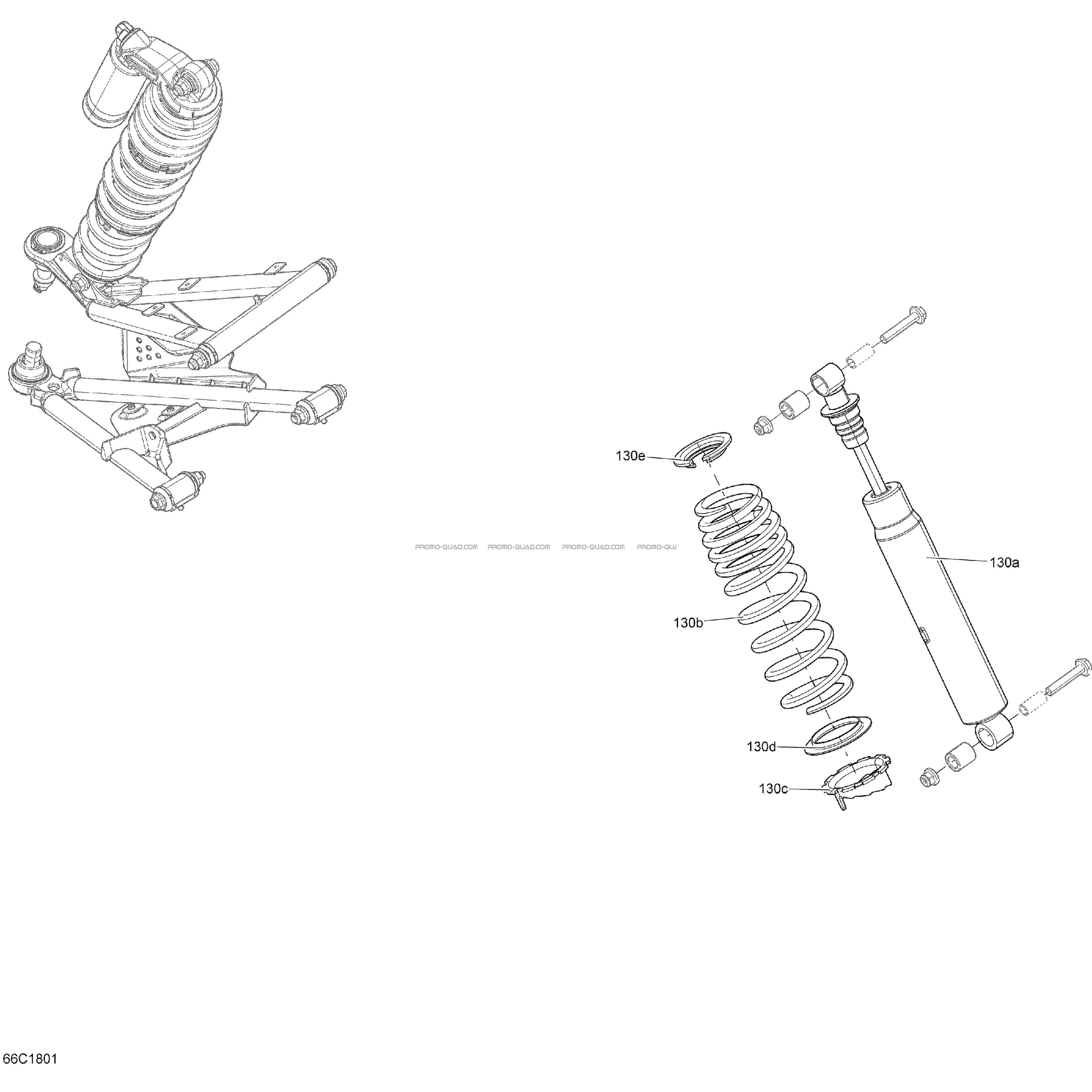 Amortisseurs Commander - Ensemble XT  Can-am  2018 Toutes les cylindrées  Original parts OEMAmortisseurs Commander - Ensemble XT  Can-am  2018 Toutes les cylindrées  Original parts OEM