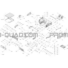 Boîte De Rangement Arrière Commander pour Can-am Toutes les cylindrées 2018 Commander 1000R EFI