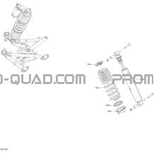 Amortisseurs Commander - Ensemble DPS pour Can-am Toutes les cylindrées 2018 Commander MAX 1000R EFI