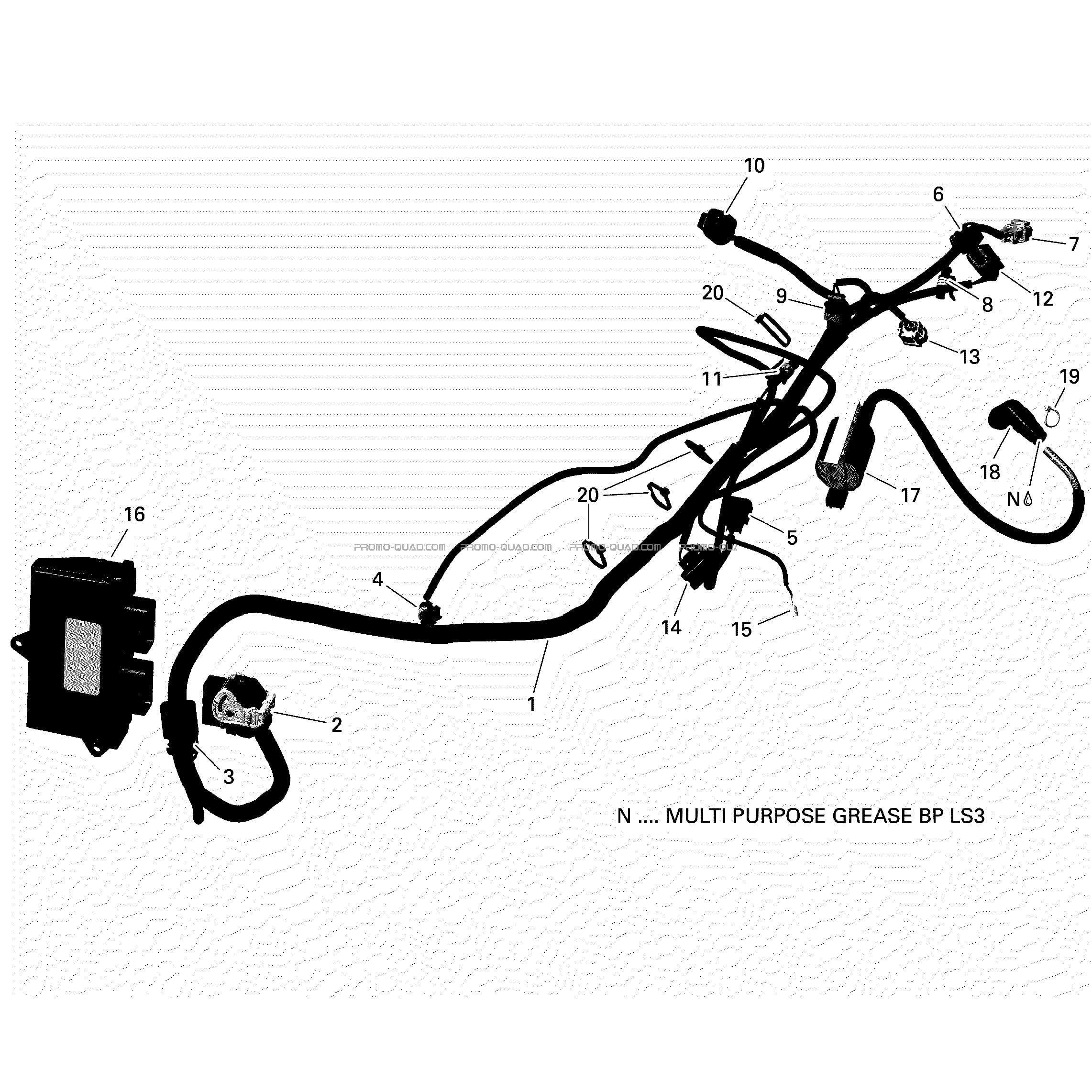 Câblage Moteur Et Module Électronique  Can-am  2018 Toutes les cylindrées  Original parts OEMCâblage Moteur Et Module Électronique  Can-am  2018 Toutes les cylindrées  Original parts OEM