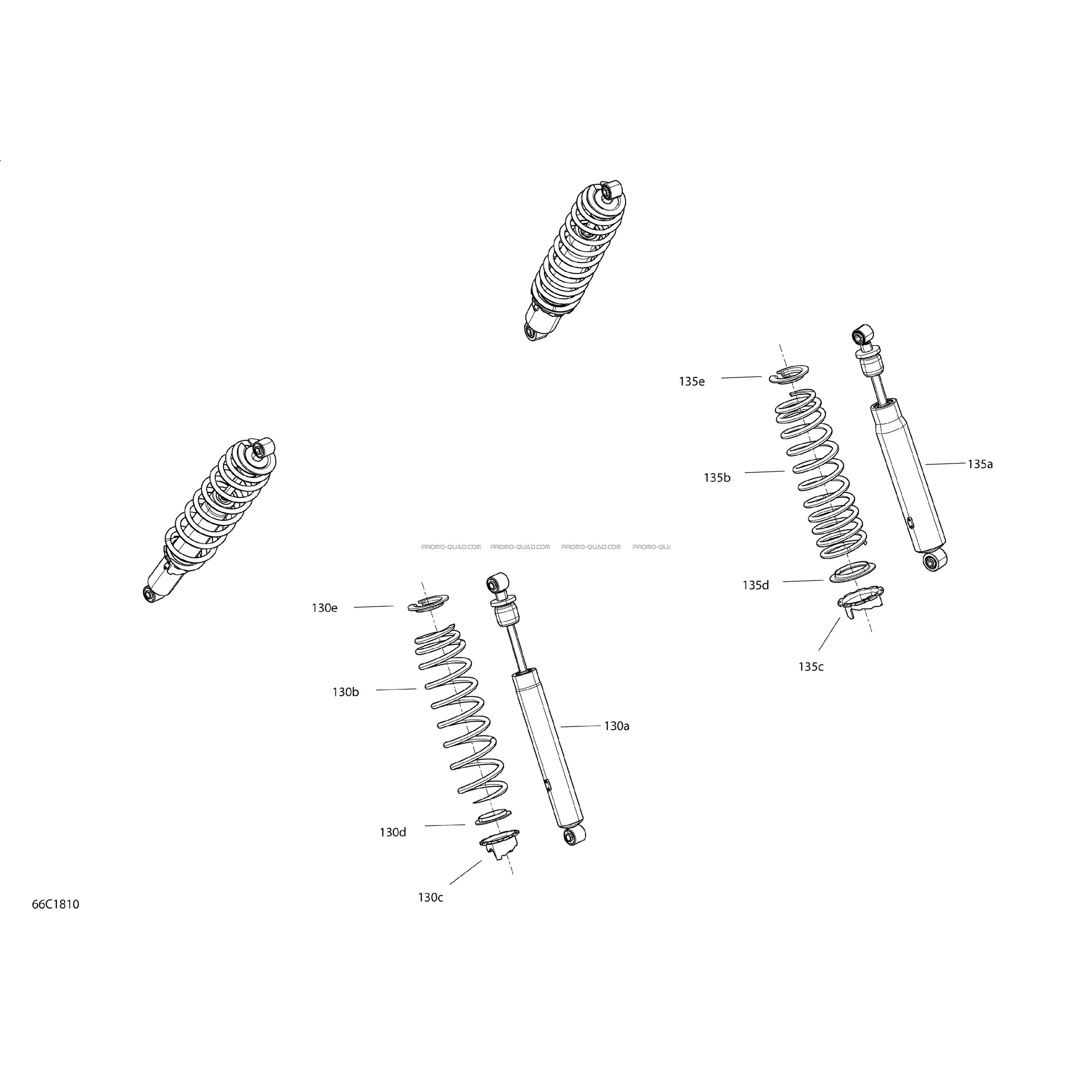 Amortisseurs - HD10 - Ensemble STD  Can-am  2018 Toutes les cylindrées  Original parts OEMAmortisseurs - HD10 - Ensemble STD  Can-am  2018 Toutes les cylindrées  Original parts OEM