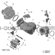 Collecteur Admission Air Et Carter De Papillon - HD10 pour Can-am Toutes les cylindrées 2018 Defender HD10 - XMR