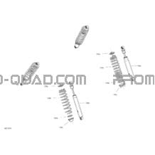 Amortisseurs - Ensemble BASE pour Can-am Toutes les cylindrées 2018 Defender MAX HD8