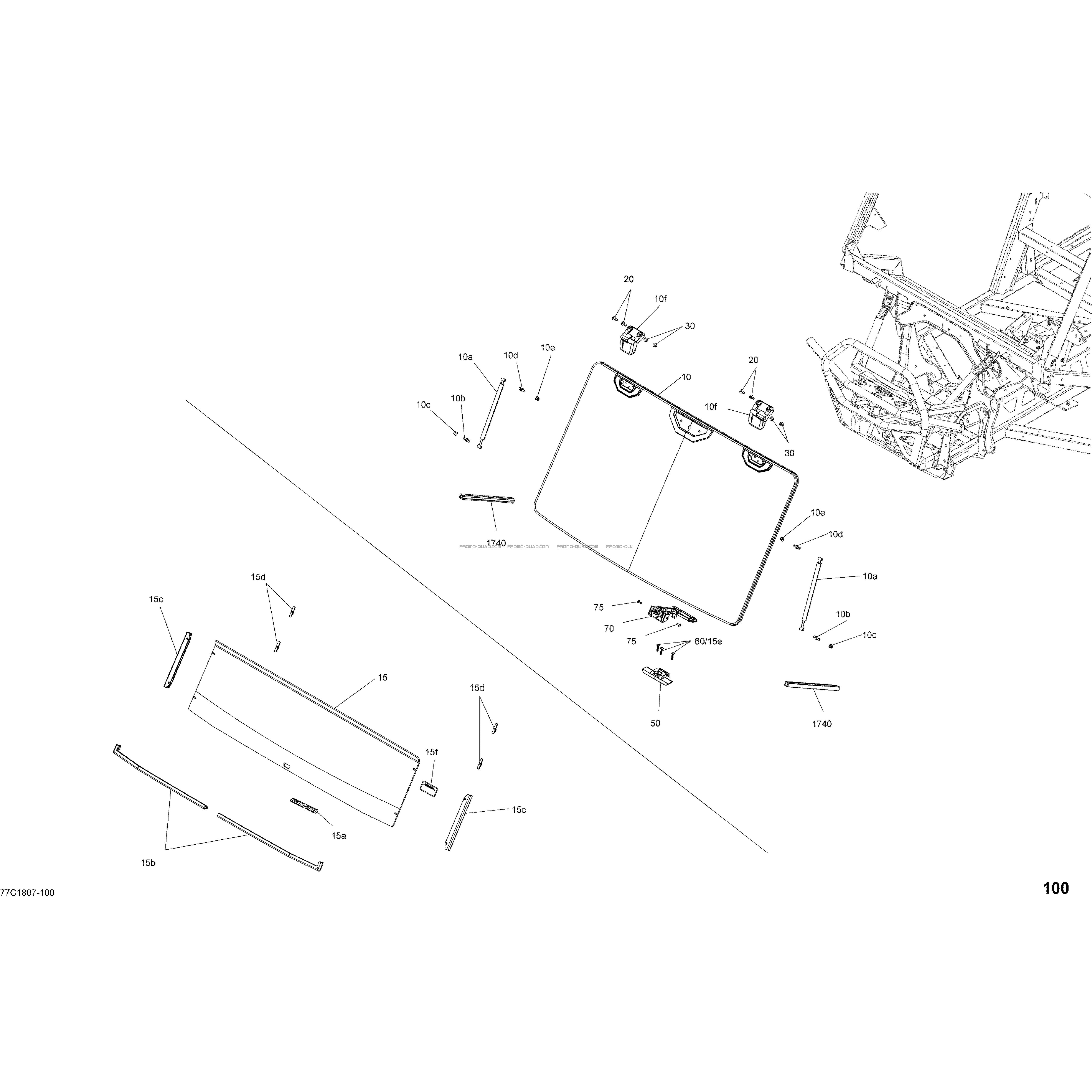 Habitacle - Partie Avant - CAB  Can-am  2018 Toutes les cylindrées  pièces OEMHabitacle - Partie Avant - CAB  Can-am  2018 Toutes les cylindrées  pièces OEM