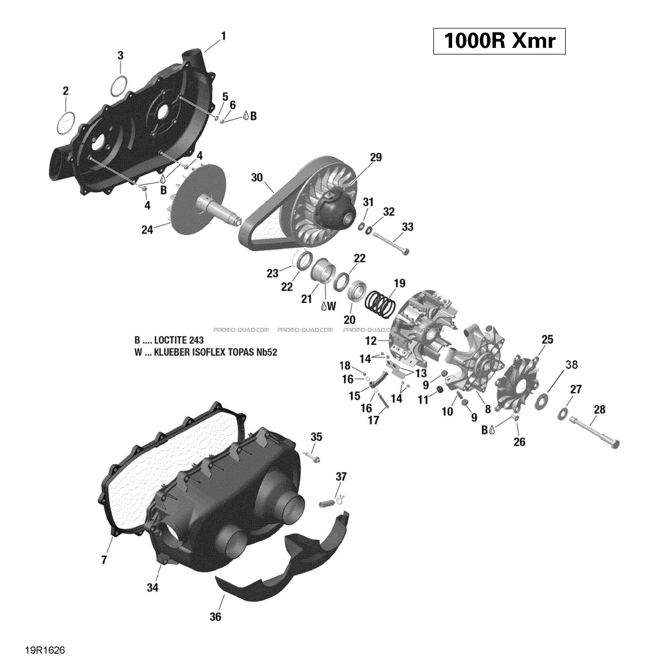 Transmission - XMR  Can-am  2018 Toutes les cylindrées  pièces OEMTransmission - XMR  Can-am  2018 Toutes les cylindrées  pièces OEM