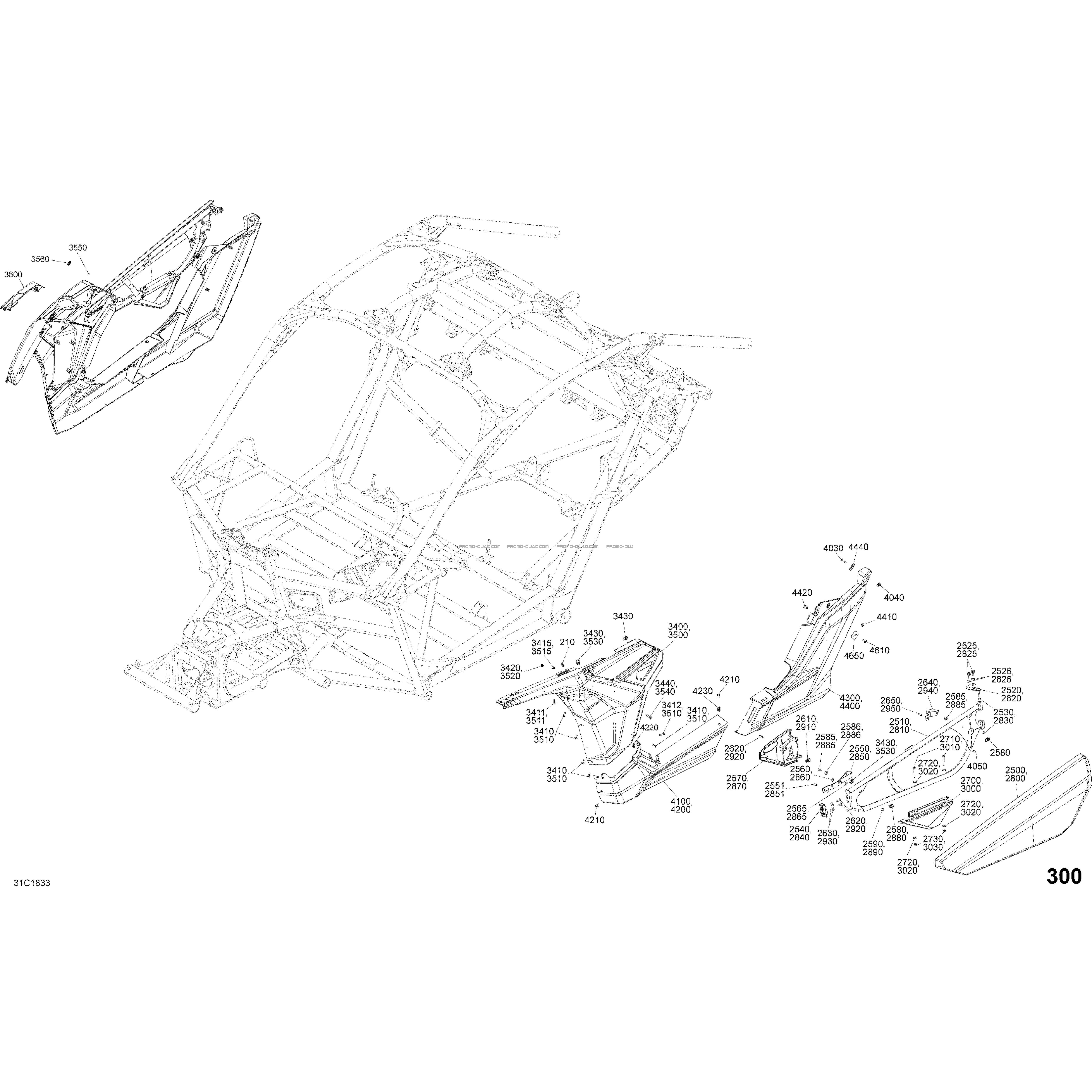 Carrosserie - Rouge Can-Am - Ensemble STD - Partie Latéral  Can-am  2018 Toutes les cylindrées  pièces OEMCarrosserie - Rouge Can-Am - Ensemble STD - Partie Latéral  Can-am  2018 Toutes les cylindrées  pièces OEM