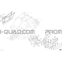 Carrosserie - Hyper Argent - Ensemble STD - Partie Latérale pour Can-am Toutes les cylindrées 2018 Maverick X3 Turbo - STD