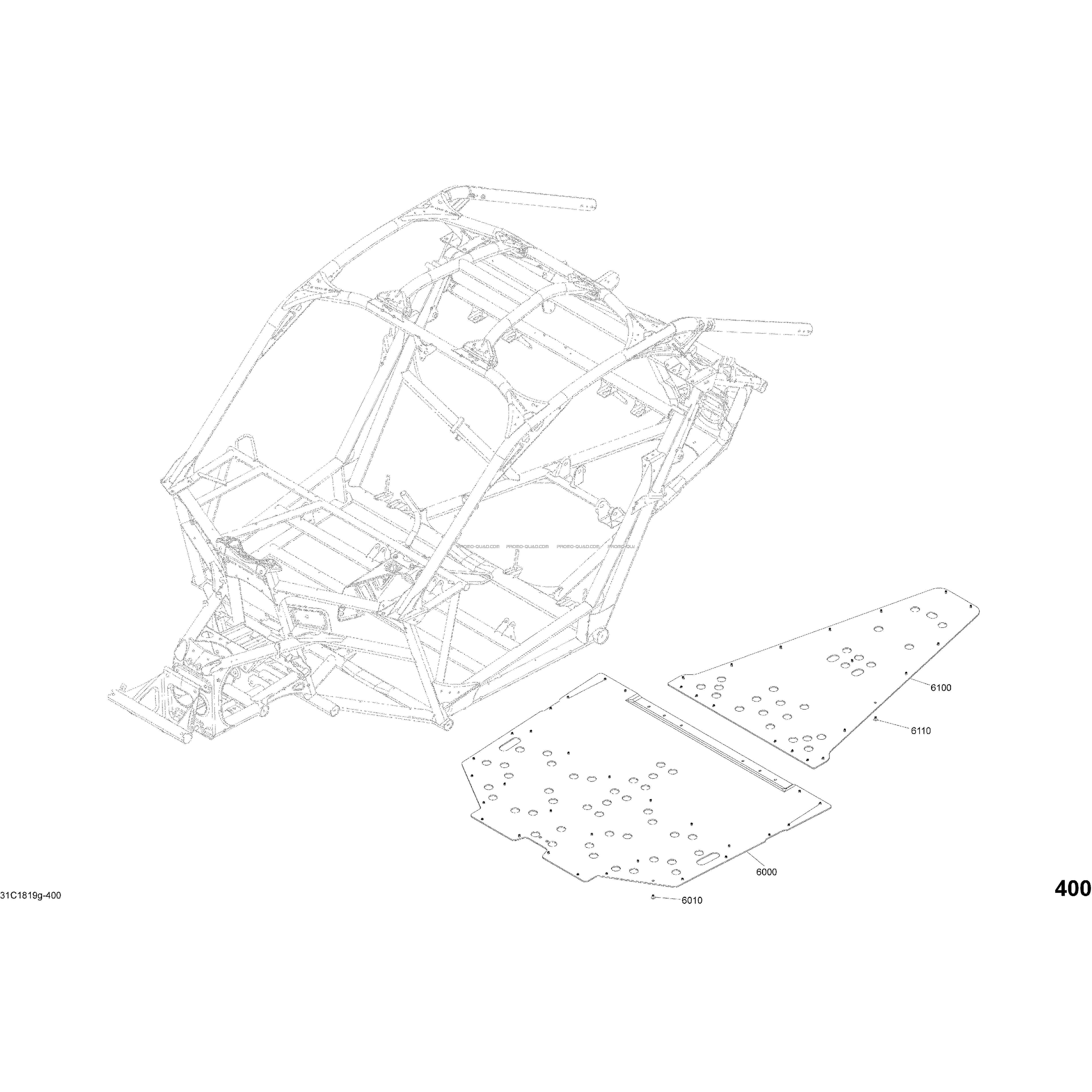 Carrosserie - Jaune Éclatant - Ensemble XMR - Partie Plancher  Can-am  2018 Toutes les cylindrées  Original parts OEMCarrosserie - Jaune Éclatant - Ensemble XMR - Partie Plancher  Can-am  2018 Toutes les cylindrées  Original parts OEM