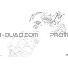 Carrosserie - Argent Platinium Satin - Ensemble XDS DPS - Partie Arrière pour Can-am Toutes les cylindrées 2018 Maverick X3 Turbo R - STD_XDS DPS_XRS DPS