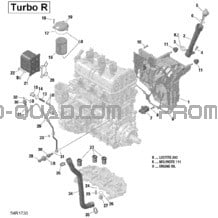 Lubrification Du Moteur pour Can-am Toutes les cylindrées 2018 Maverick X3 Turbo R - XMR