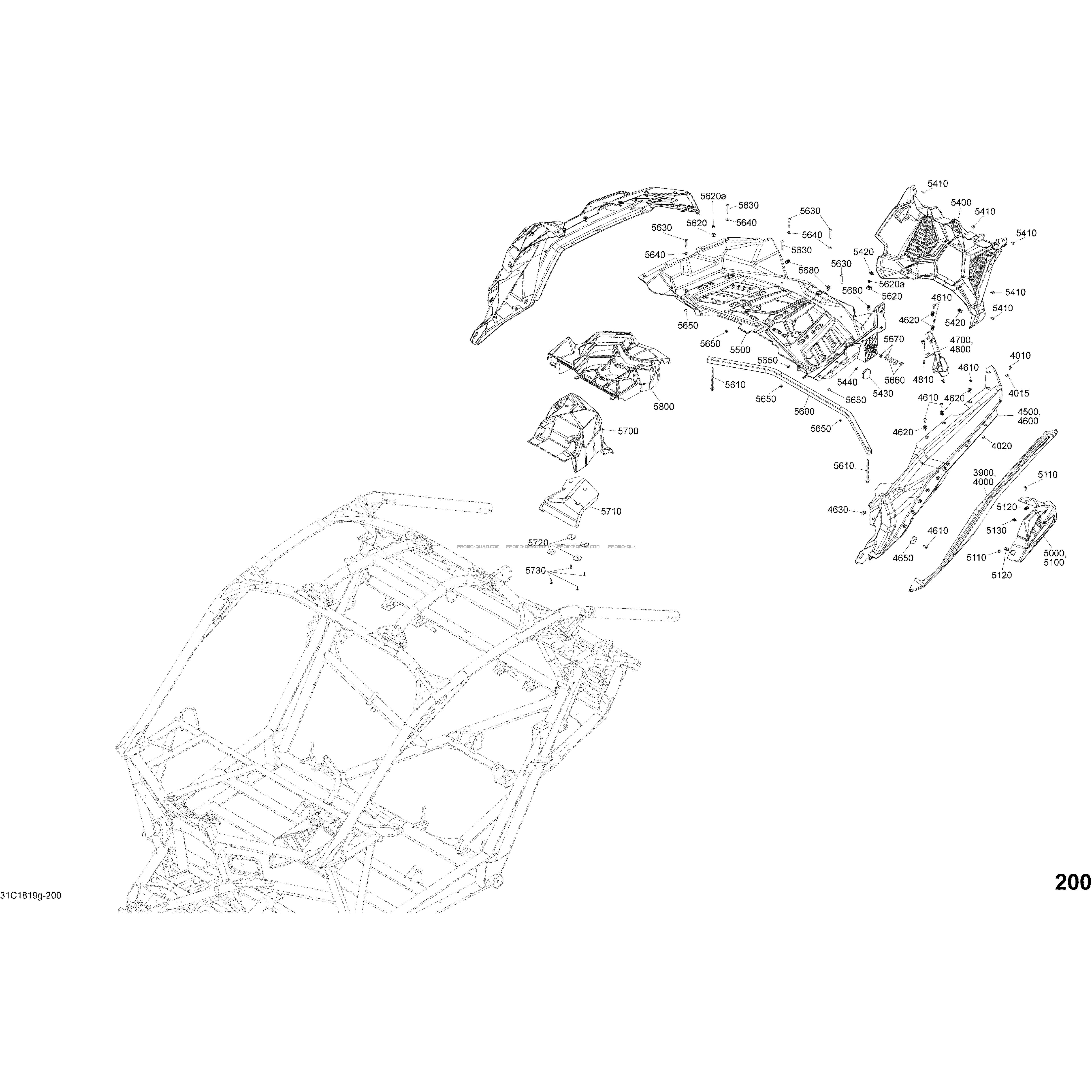 Carrosserie - Jaune Éclatant - Ensemble XMR - Partie Arrière  Can-am  2018 Toutes les cylindrées  Original parts OEMCarrosserie - Jaune Éclatant - Ensemble XMR - Partie Arrière  Can-am  2018 Toutes les cylindrées  Original parts OEM