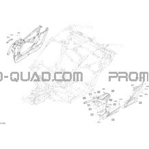 Carrosserie - Jaune Éclatant - Ensemble XMR - Partie Latéral pour Can-am Toutes les cylindrées 2018 Maverick X3 Turbo R - XMR