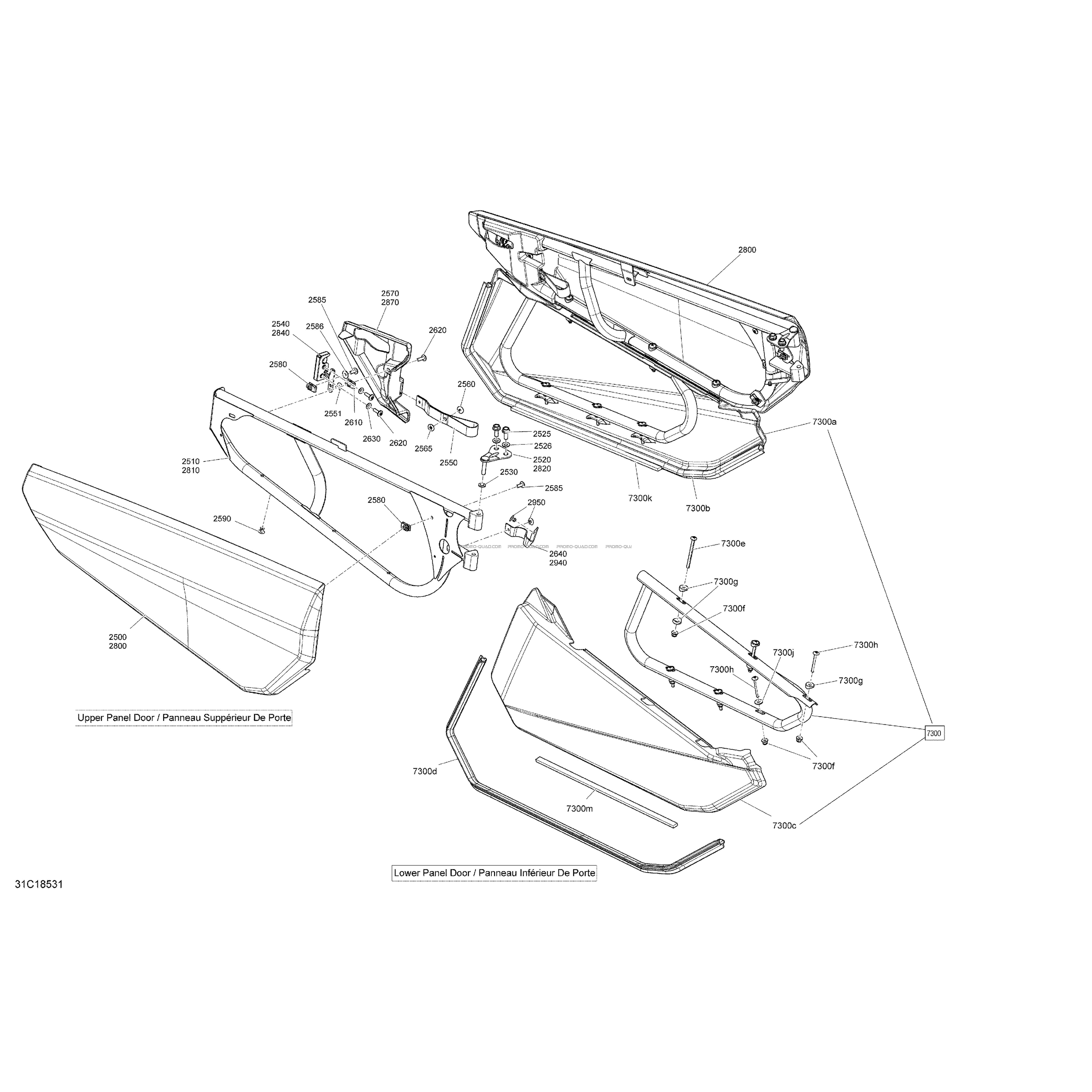 Carrosserie - Jaune Éclatant - Ensemble XMR - Partie Latéral  Can-am  2018 Toutes les cylindrées  pièces OEMCarrosserie - Jaune Éclatant - Ensemble XMR - Partie Latéral  Can-am  2018 Toutes les cylindrées  pièces OEM