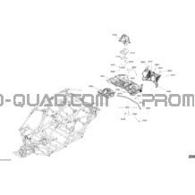 Carrosserie - Blanc Brillant - Ensemble STD - Partie Arrière pour Can-am Toutes les cylindrées 2018 Maverick X3 MAX Turbo R - STD_XDS DPS_XRS DPS