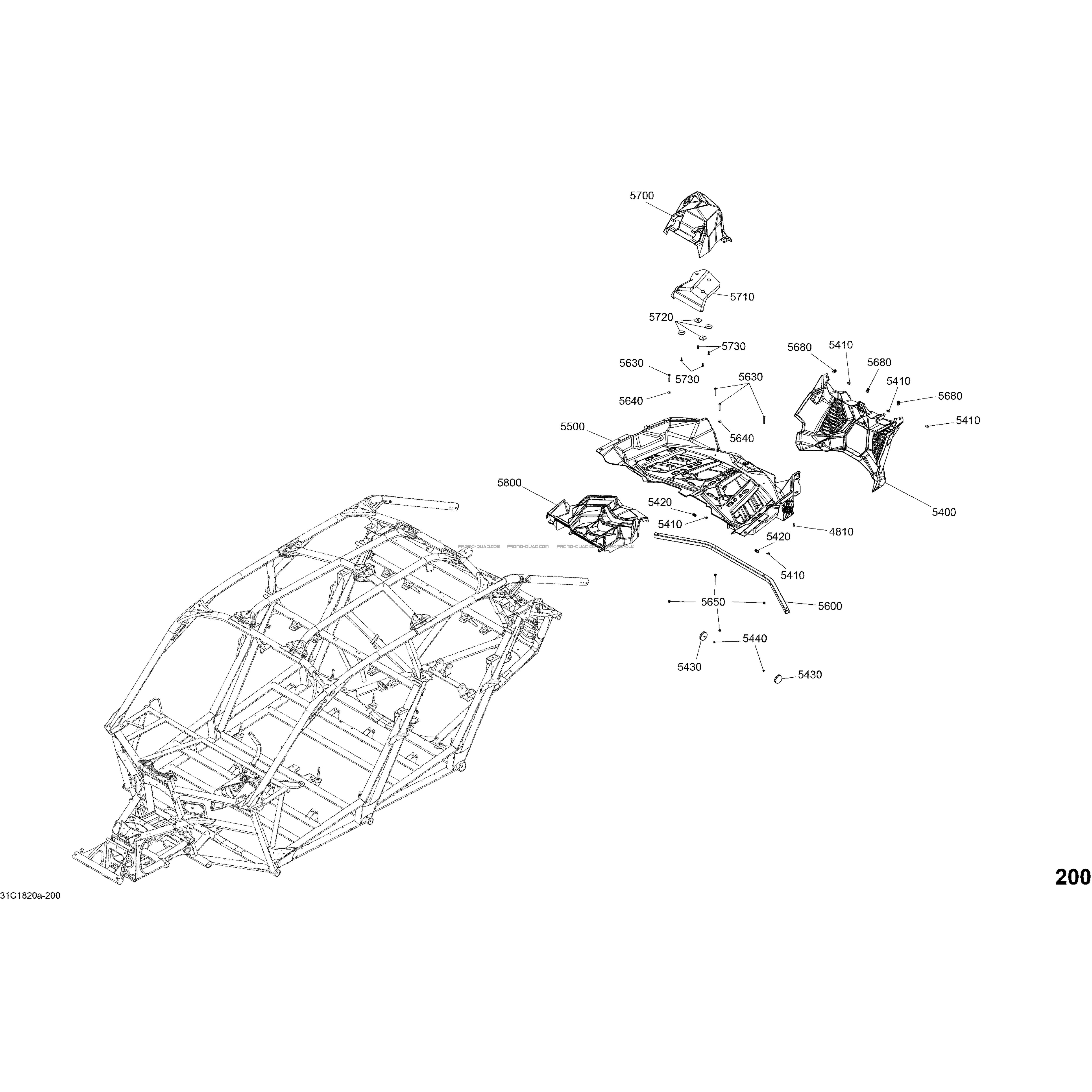 Carrosserie - Jaune Circuit - Ensemble XDS DPS - Partie Arrière  Can-am  2018 Toutes les cylindrées  pièces OEMCarrosserie - Jaune Circuit - Ensemble XDS DPS - Partie Arrière  Can-am  2018 Toutes les cylindrées  pièces OEM