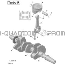 Vilebrequin Et Pistons pour Can-am Toutes les cylindrées 2018 Maverick X3 MAX Turbo R - XRS DPS - with Smart-Lok