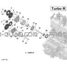 Pompe À Huile pour Can-am Toutes les cylindrées 2018 Maverick X3 MAX Turbo R - XRS DPS - with Smart-Lok