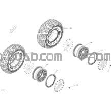 Roues Et Pneus - Avant et Arrière - Ensemble Xrs DPS pour Can-am Toutes les cylindrées 2018 Maverick X3 MAX Turbo R - XRS DPS - with Smart-Lok