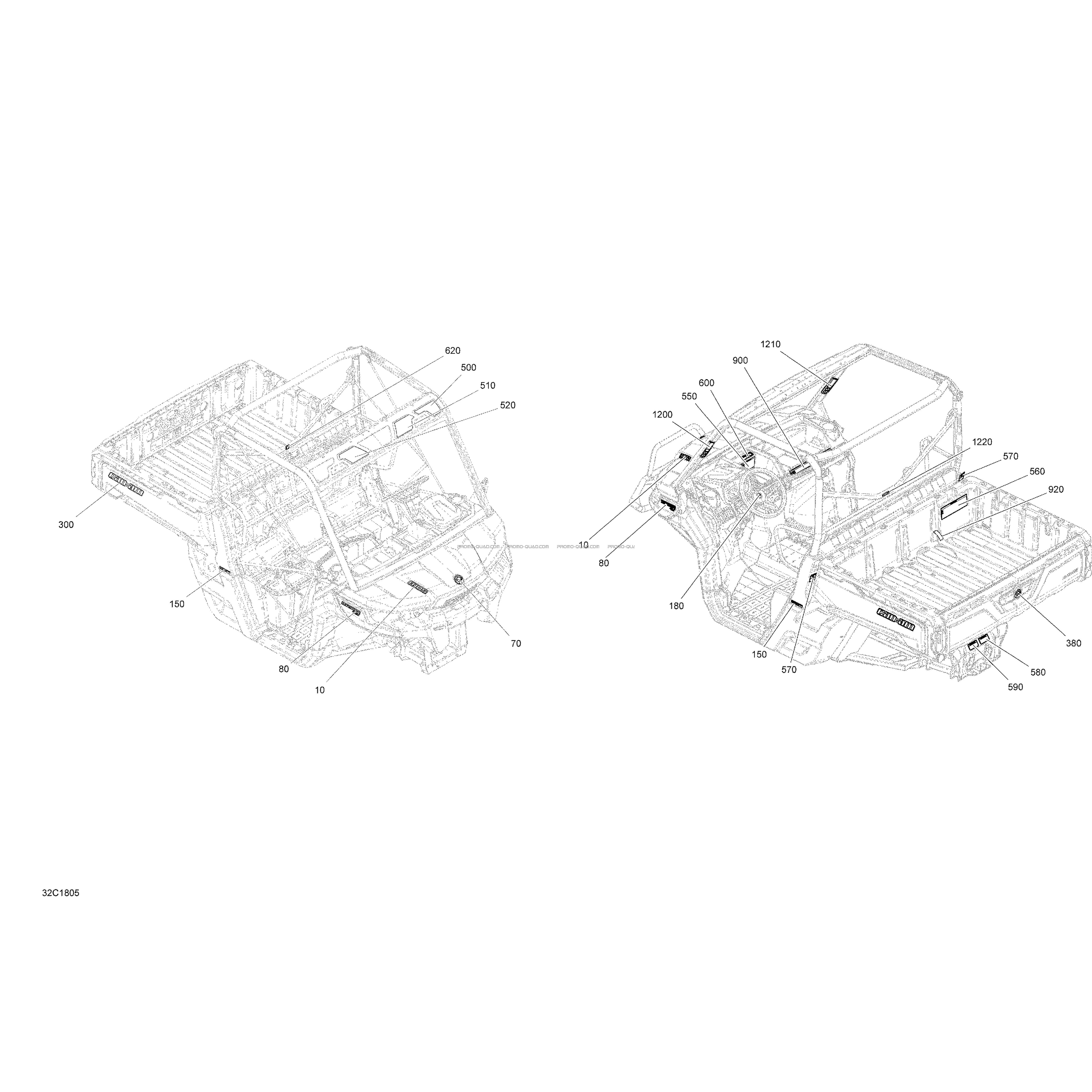 Décalques Traxter Non MAX HD5 Ensemble BASE  Can-am  2018 Toutes les cylindrées  Original parts OEMDécalques Traxter Non MAX HD5 Ensemble BASE  Can-am  2018 Toutes les cylindrées  Original parts OEM