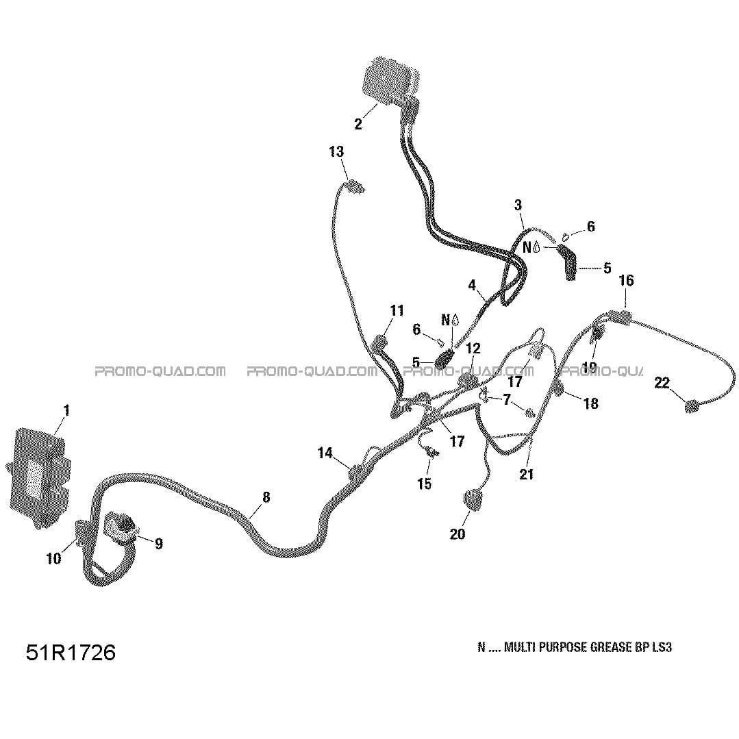 Câblage Moteur Et Module Électronique - HD8  Can-am  2018 Toutes les cylindrées  Original parts OEMCâblage Moteur Et Module Électronique - HD8  Can-am  2018 Toutes les cylindrées  Original parts OEM