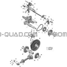 Boîte De Vitesses Et Composantes Avec Différentiel Verrouillable pour Can-am Toutes les cylindrées 2018 Traxter HD10 - XMR